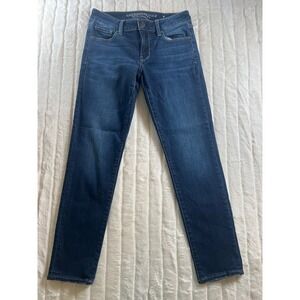 American Eagle Outfitters Distressed Womens Size 4 Short‎ Stretch Skinny Jeans